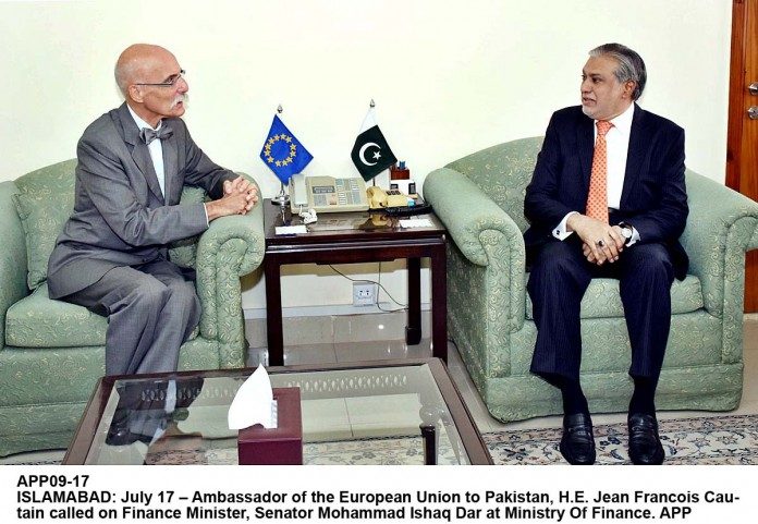 Ishaq Dar and H.E Jean